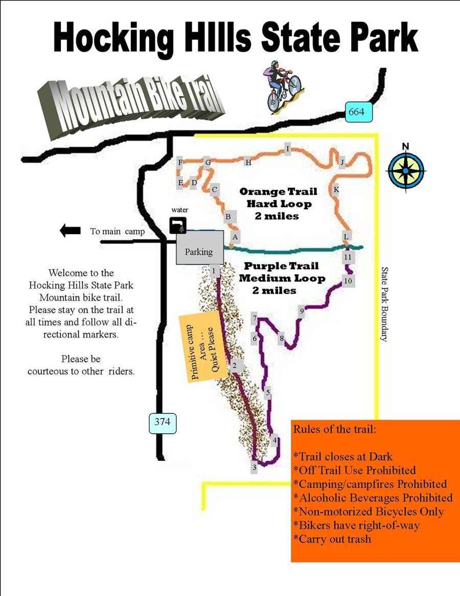 Ash Cave Trail Map